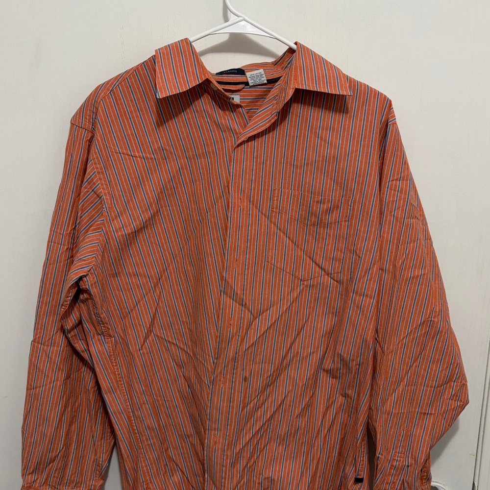 GAP Orange Casual Button Down Shirt